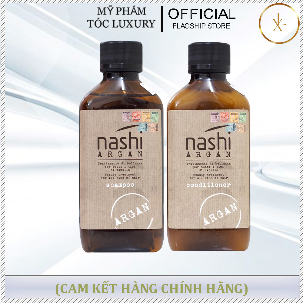 DẦU GỘI XẢ PHỤC HỒI TÓC HƯ TỔN NASHI ARGAN 200ML