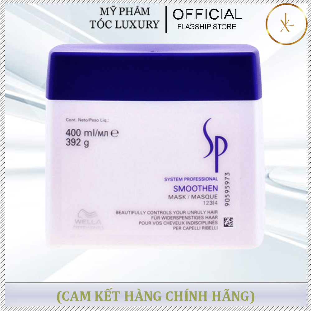 DẦU HẤP SIÊU MƯỢT CHO TÓC THẲNG SP SMOOTHEN MASK WELLA 400ML