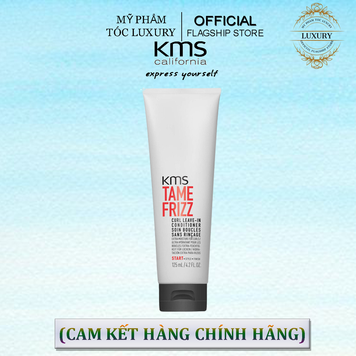 KEM LÓT TẠO KIỂU KMS TAME FRIZZ DÀNH CHO TÓC UỐN XOĂN 125ML