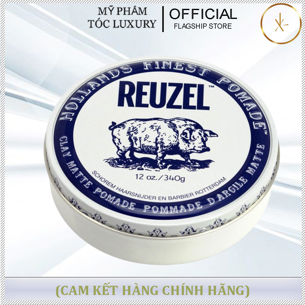 SÁP REUZEL CLAY MATTE POMADE GIỮ NẾP TÓC TRUNG BÌNH KHÔNG BÓNG 340G