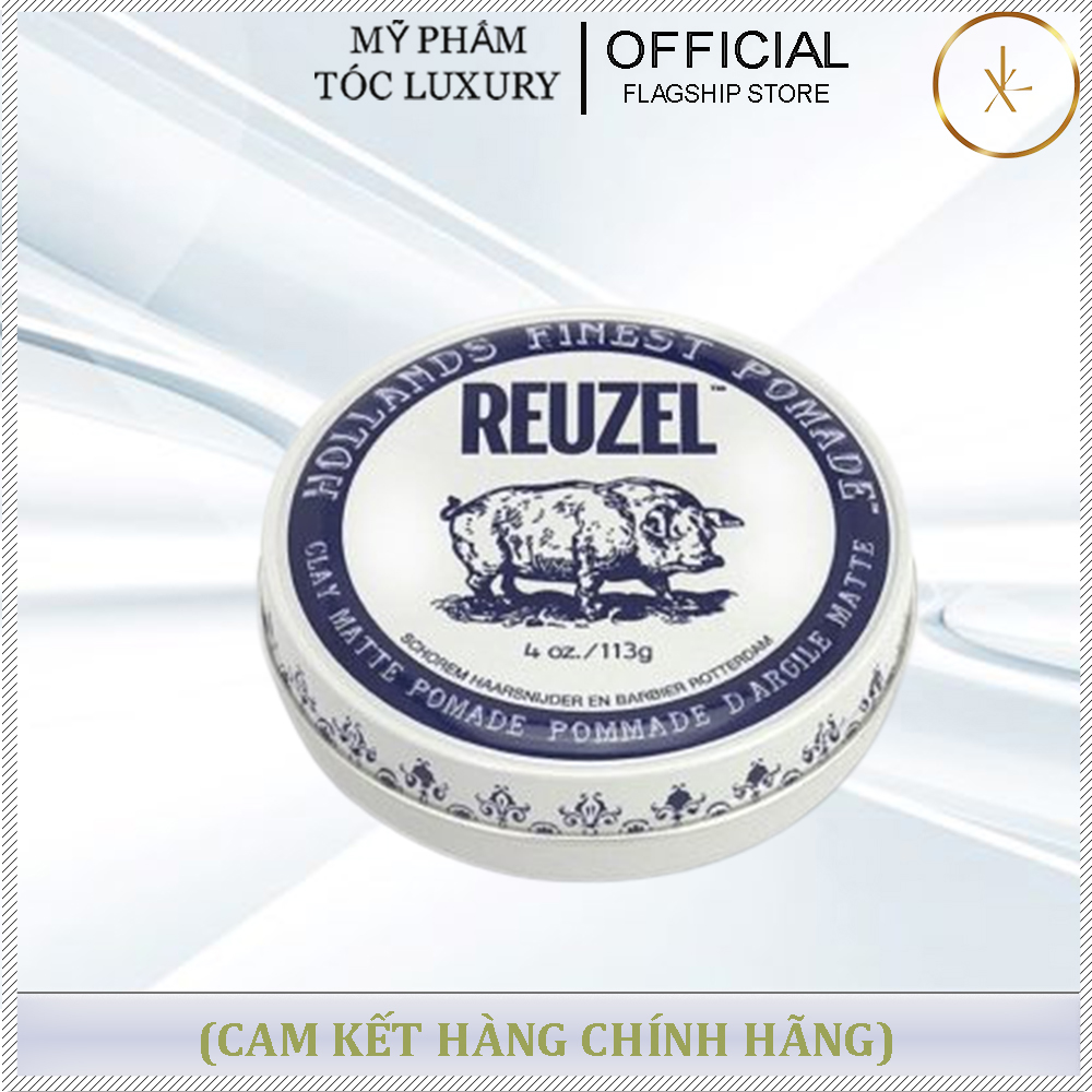 SÁP REUZEL CLAY MATTE POMADE GIỮ NẾP TÓC TRUNG BÌNH KHÔNG BÓNG 113G