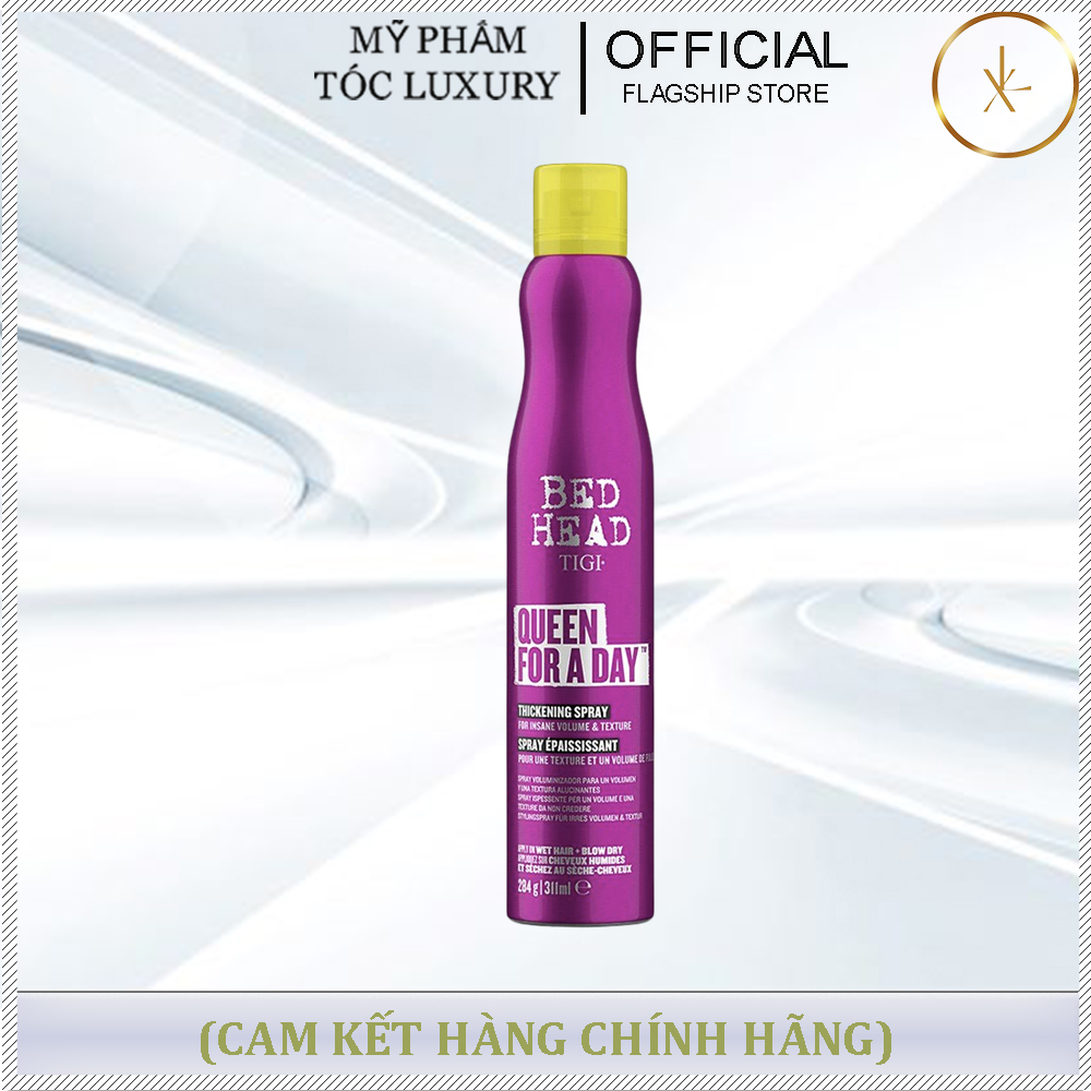 XỊT TẠO PHỒNG TÓC TIGI BEDHEAD SUPER STAR QUEEN FOR A DAY 311ML