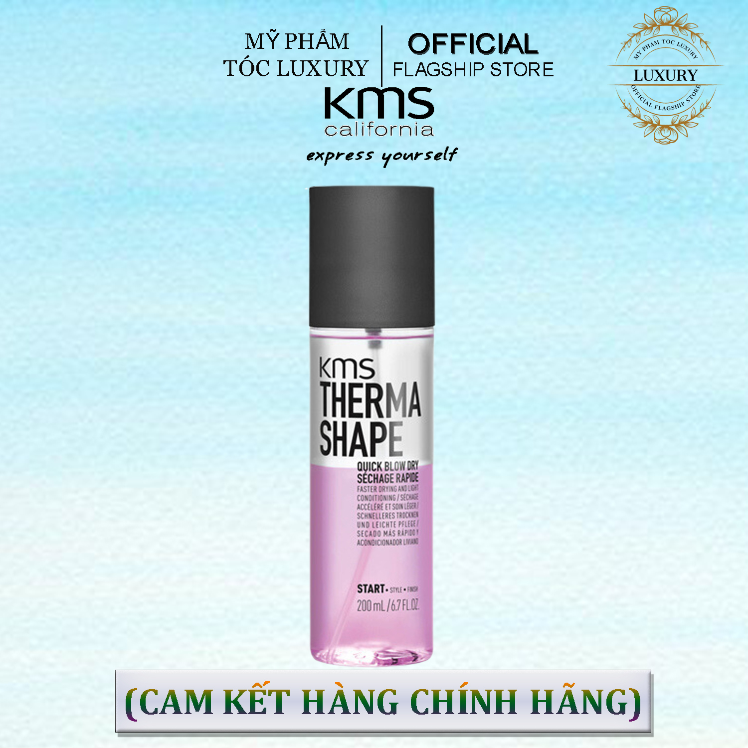 XỊT SẤY KHÔ KMS THERMA SHAPE QUICK BLOW DRY 200ML