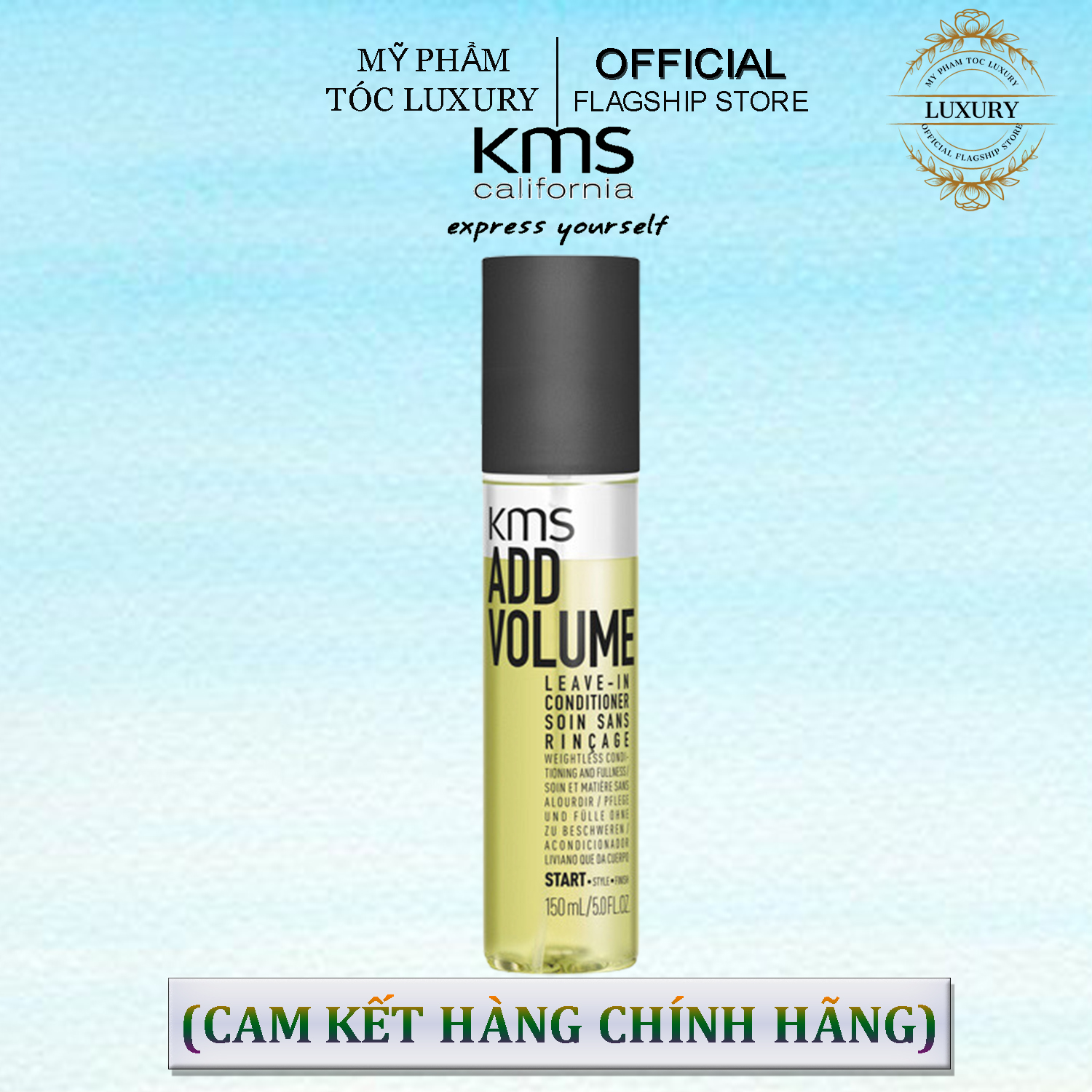 XỊT XÃ KHÔ TẠO PHỒNG KMS ADD VOLUME LEAVE IN CONDITIONER 150ML