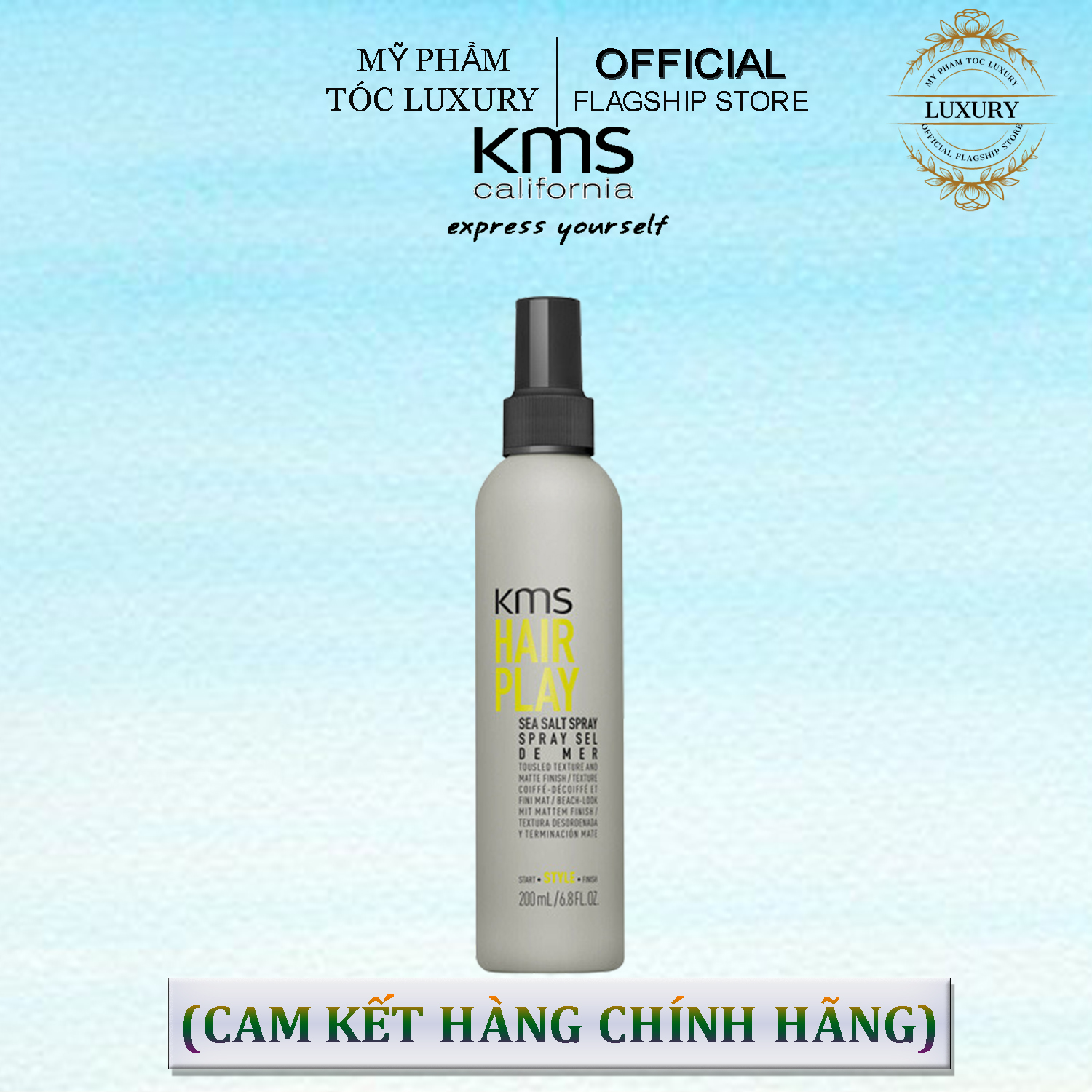 XỊT MUỐI BIỂN KMS HAIR PLAY SALT SRPRAY 200ML