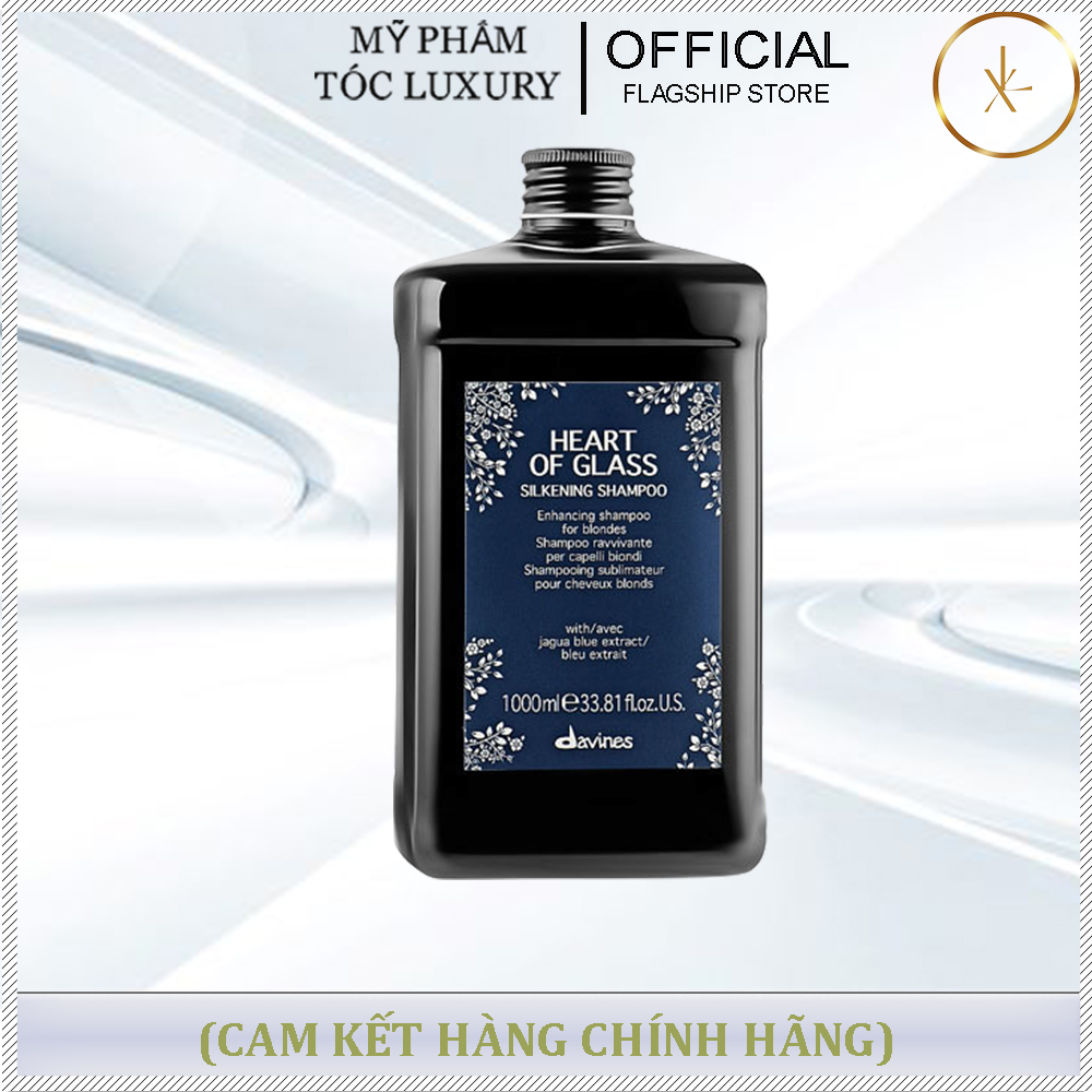 DẦU GỘI CHO TÓC TẨY TÓC SÁNG MÀU DAVINES HEART OF GLASS 1000ML CHÍNH HÃNG