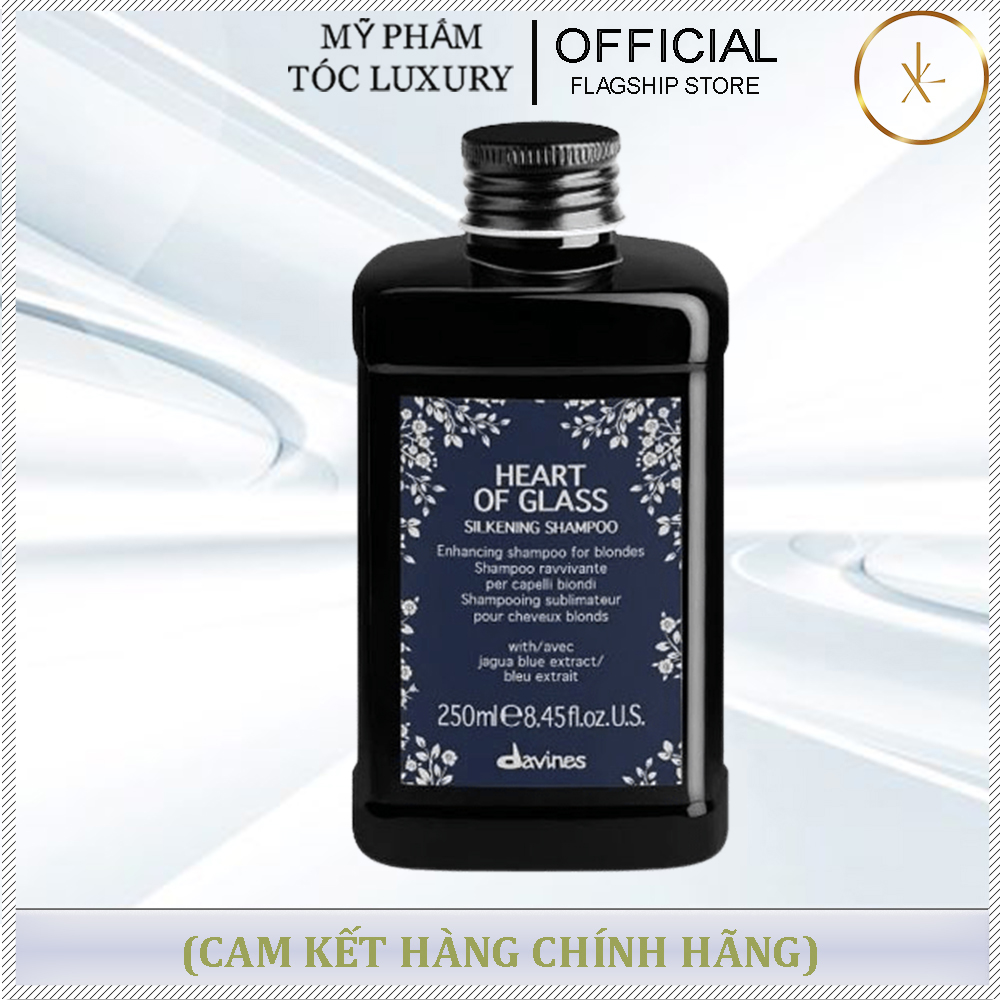 DẦU GỘI CHO TÓC TẨY TÓC SÁNG MÀU DAVINES HEART OF GLASS 250ML CHÍNH HÃNG