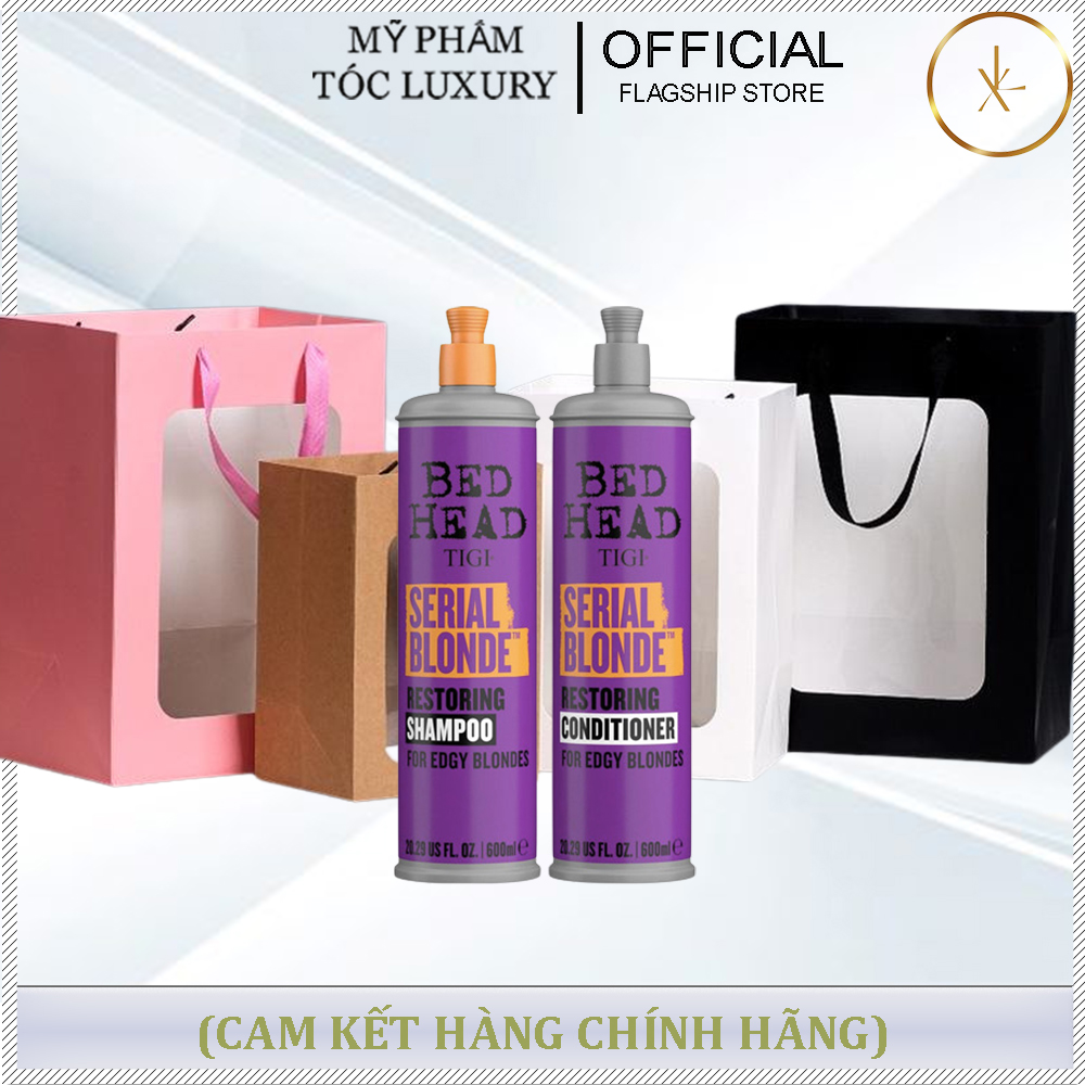 SET QUÀ TẶNG BỘ GỘI XẢ CHĂM SÓC TÓC TẨY TIGI BED HEAD 400ML