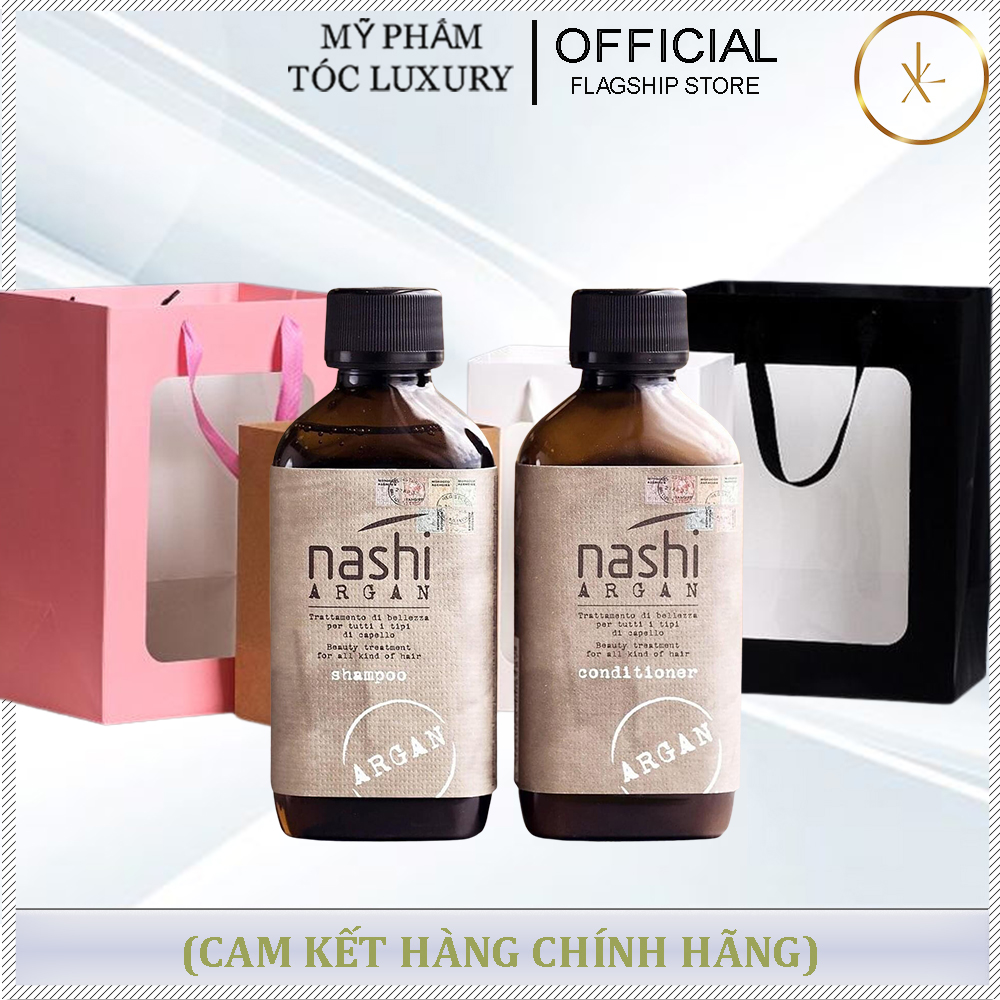 SET QUÀ TẶNG CẶP GỘI XẢ NASHI ARGAN 200ML