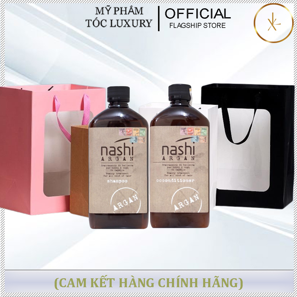 BỘ QUÀ TẶNG CẶP GỘI XẢ NASHI ARGAN 500ML