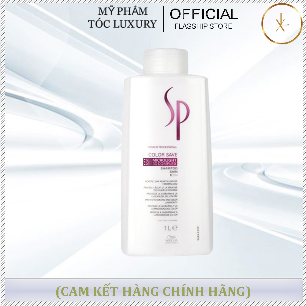 Dầu Gội Giữ Màu Tóc Nhuộm Sp Color Save Shampoo Wella 1000ml