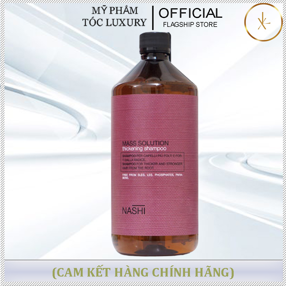 DẦU GỘI CHO TÓC MỎNG, RỤNG,HƯ TỔN NASHI MASS SOLUTION THICKENING 1000ML