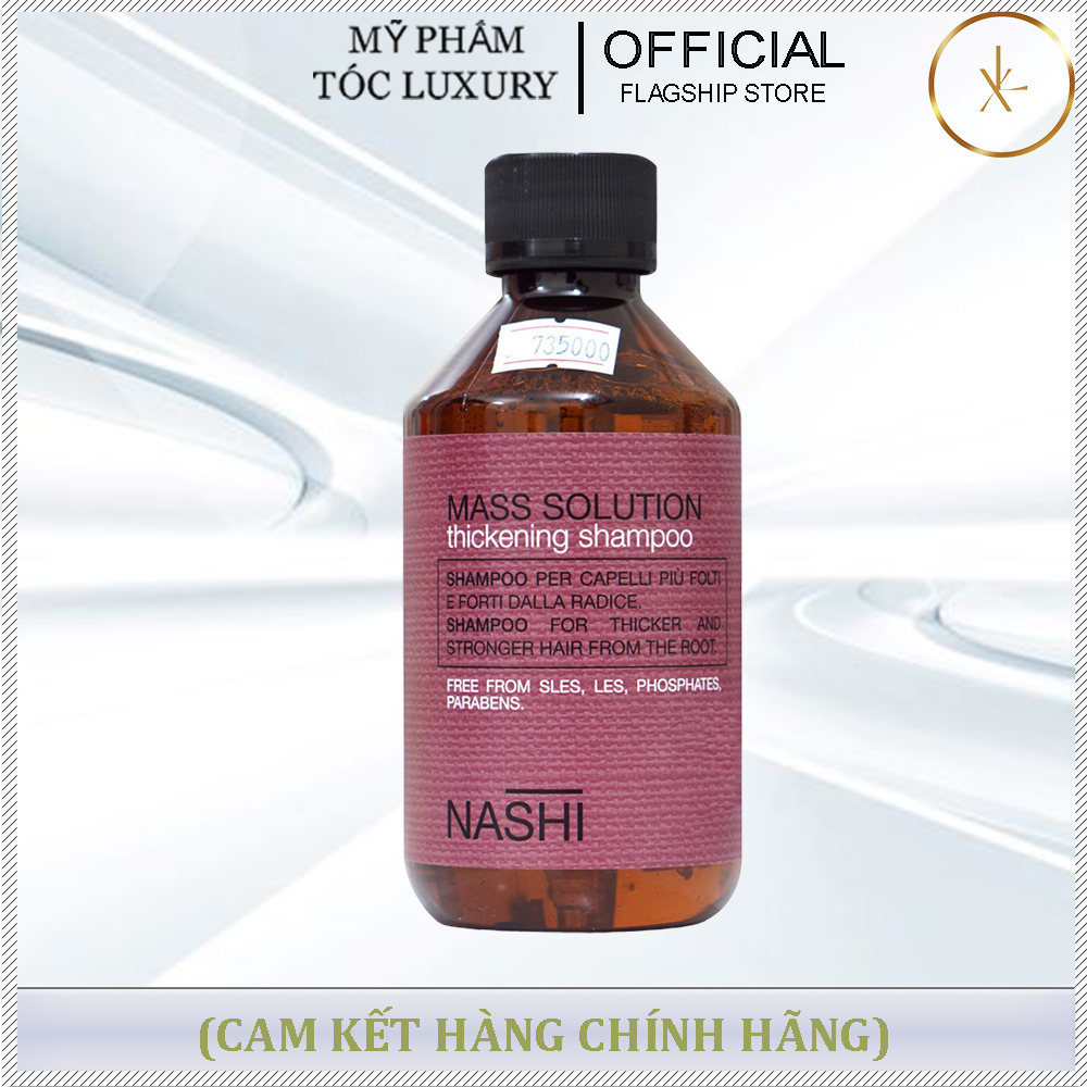 DẦU GỘI CHO TÓC MỎNG, RỤNG,HƯ TỔN NASHI MASS SOLUTION THICKENING 250ML