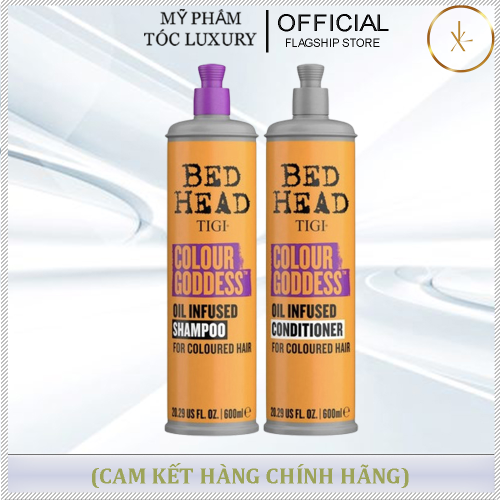 CẶP DẦU GỘI BỀN MẦU TÓC NHUỘM TIGI BED HEAD COLOUR GODDESS 400ML