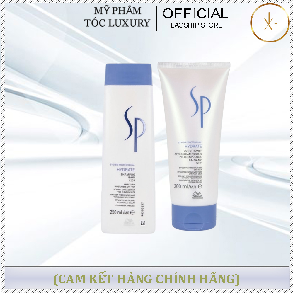 CẶP DẦU GỘI XẢ DƯỠNG ẨM SP HYDRATE WELLA 200ML