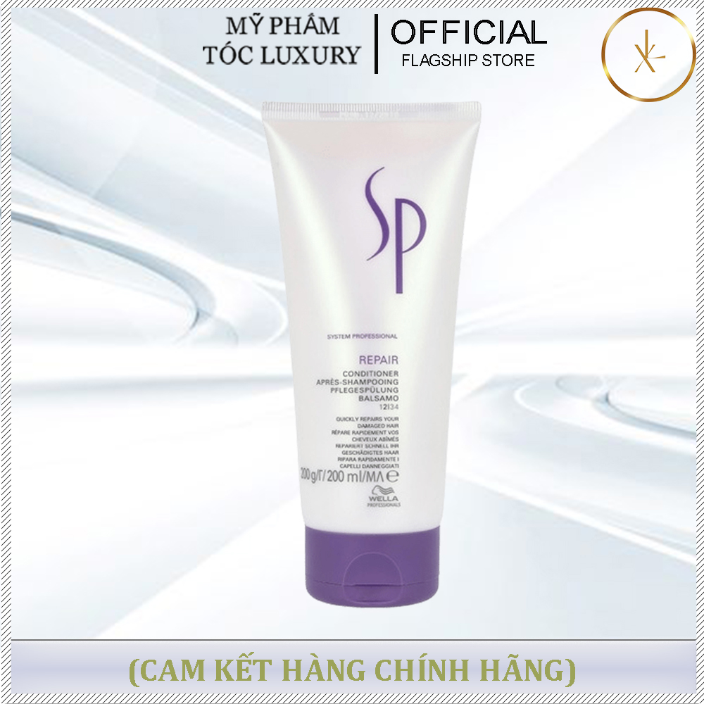 Dầu Xả Phục Hồi Hư Tổn SP Repair Shampoo Wella 200ml