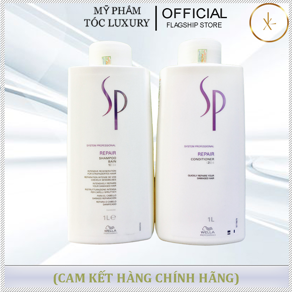 Dầu Gội Xả Phục Hồi Sp Wella Repair 1000ml