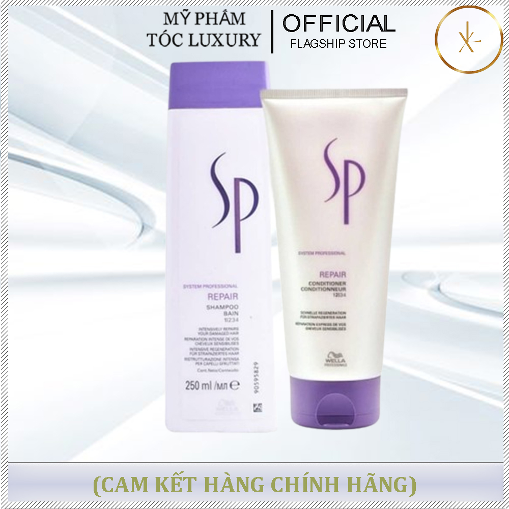 Dầu Gội Xả Phục Hồi Sp Repair Wella 250ml