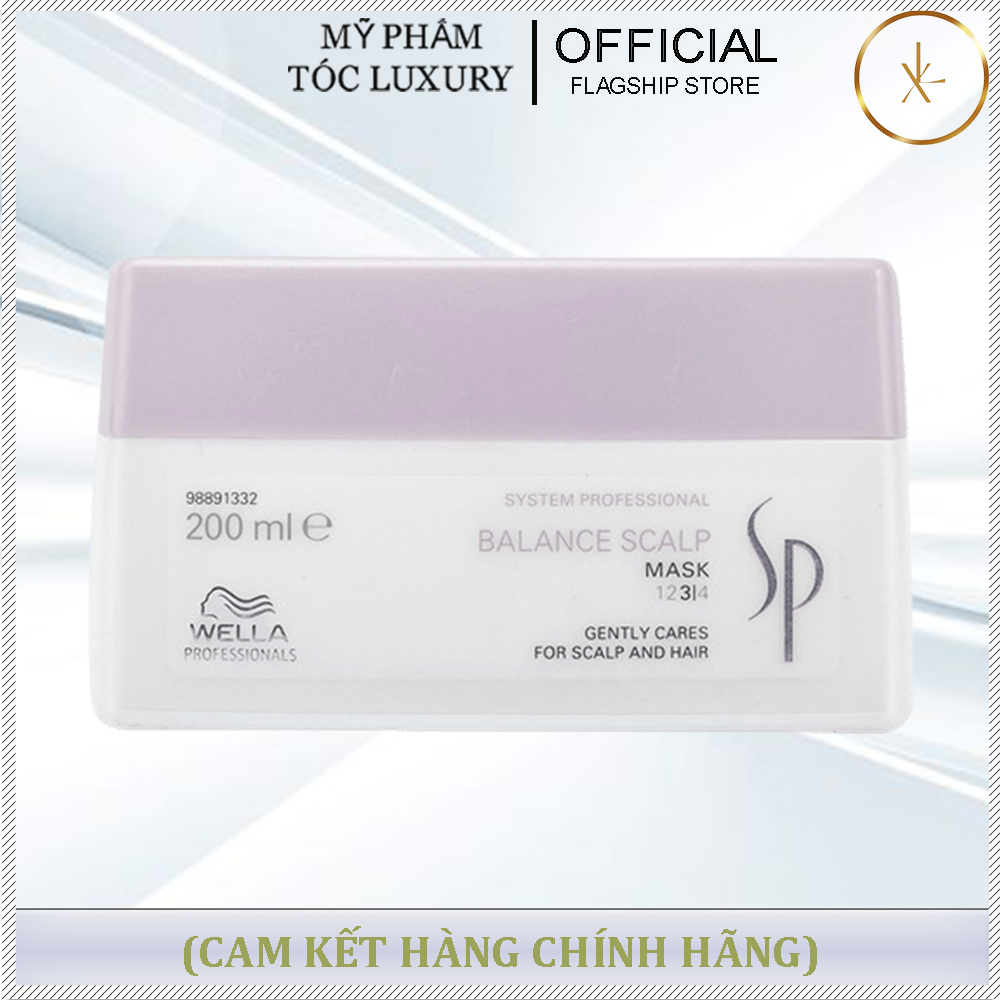 DẦU HẤP CHỐNG RỤNG TÓC CÂN BẰNG ĐỘ ẨM DA ĐẦU SP BALANCE SCALP WELLA 200ML