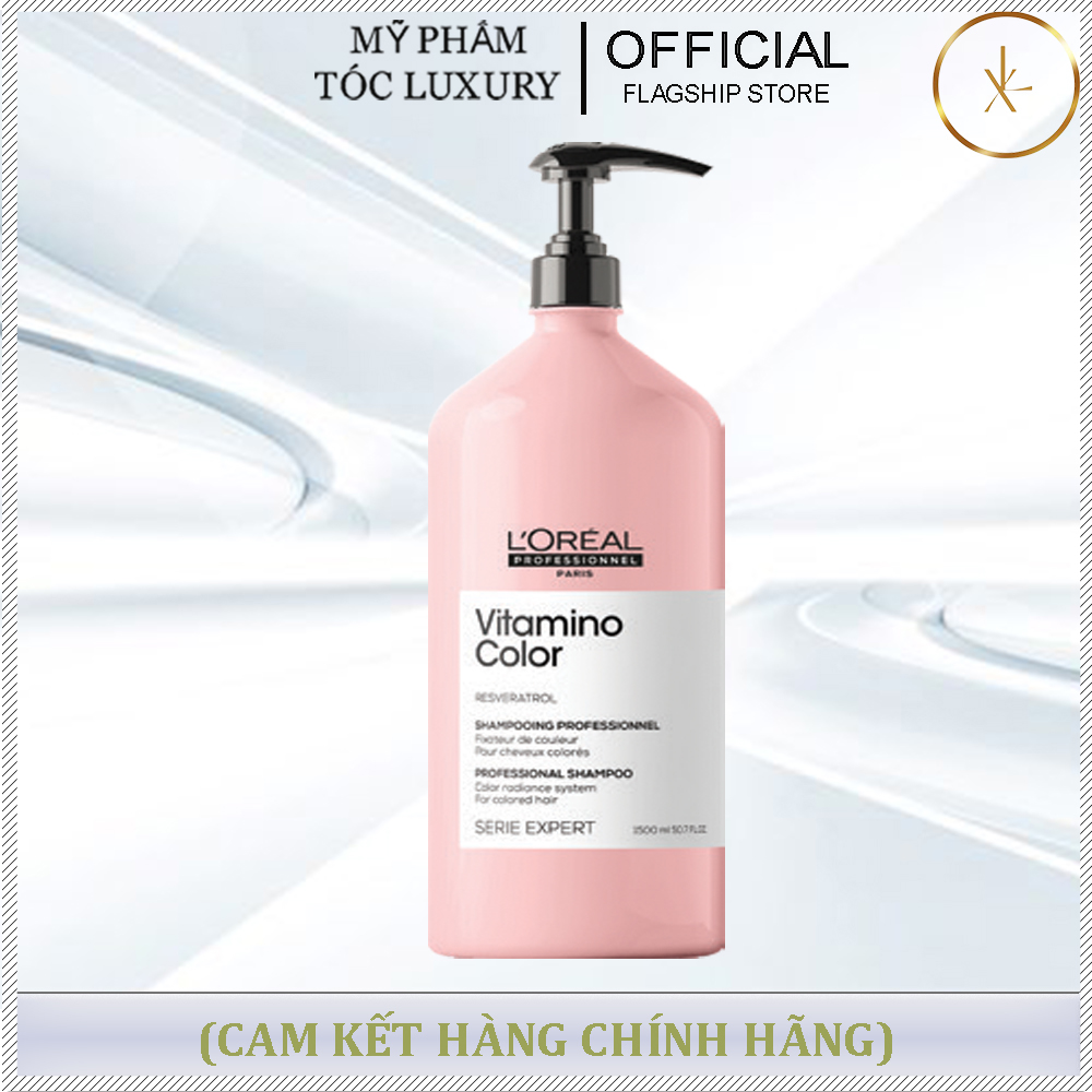 DẦU GỘI GIỮ BỀN MẦU TÓC NHUỘM LOREAL VITAMINO COLOR 1500ML