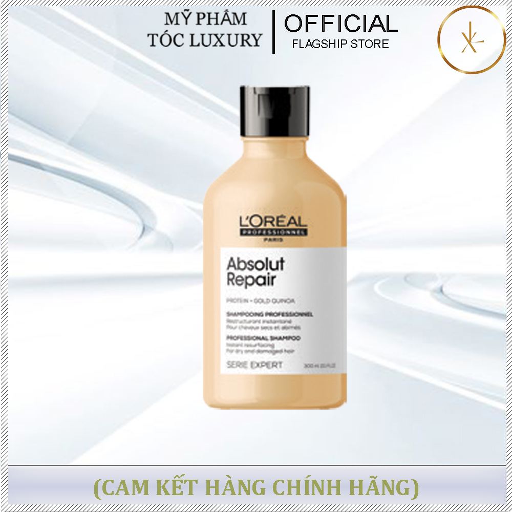 DẦU GỘI VÀNG PHỤC HỒI TÓC HƯ TỔN LOREAL ABSOLUT REPAIR 300ML