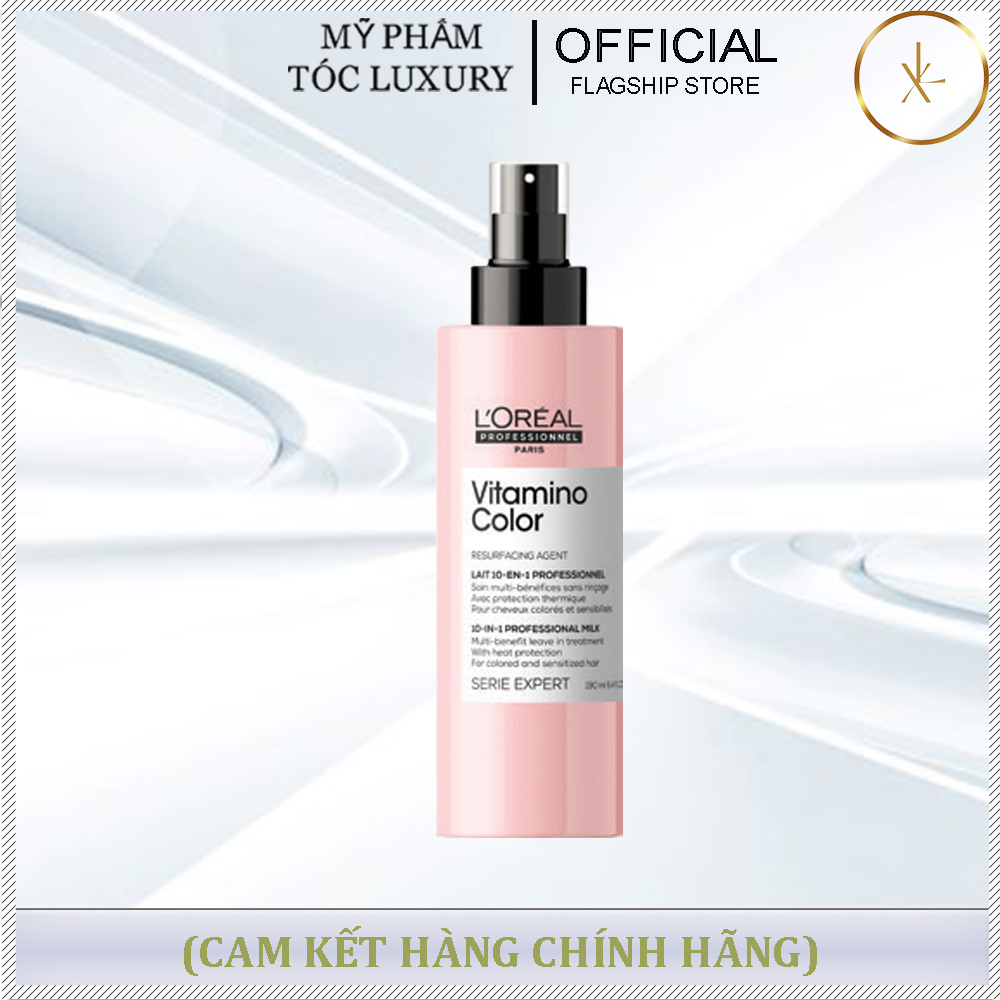 XỊT DƯỠNG BẢO VỆ MẦU NHUỘM  CHỐNG NẮNG LOREAL VITAMINO COLOR 190ML