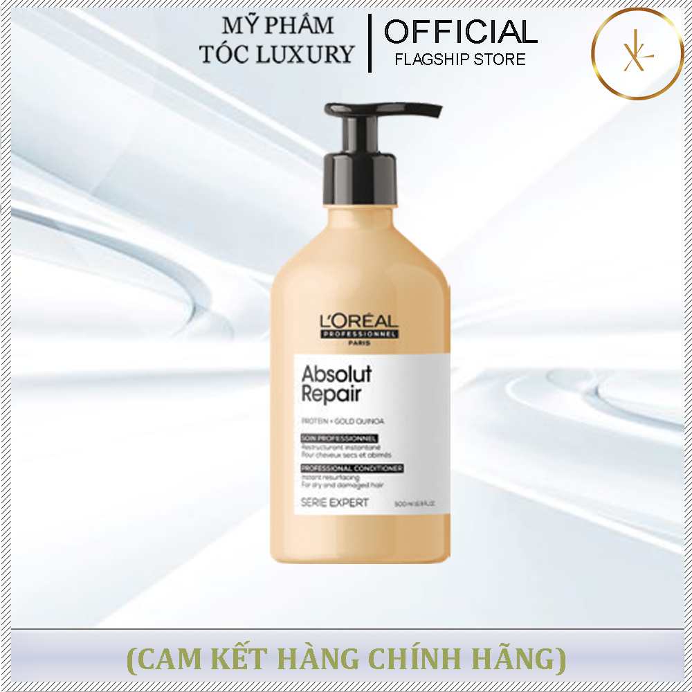 DẦU GỘI VÀNG PHỤC HỒI TÓC HƯ TỔN LOREAL ABSOLUT REPAIR 500ML