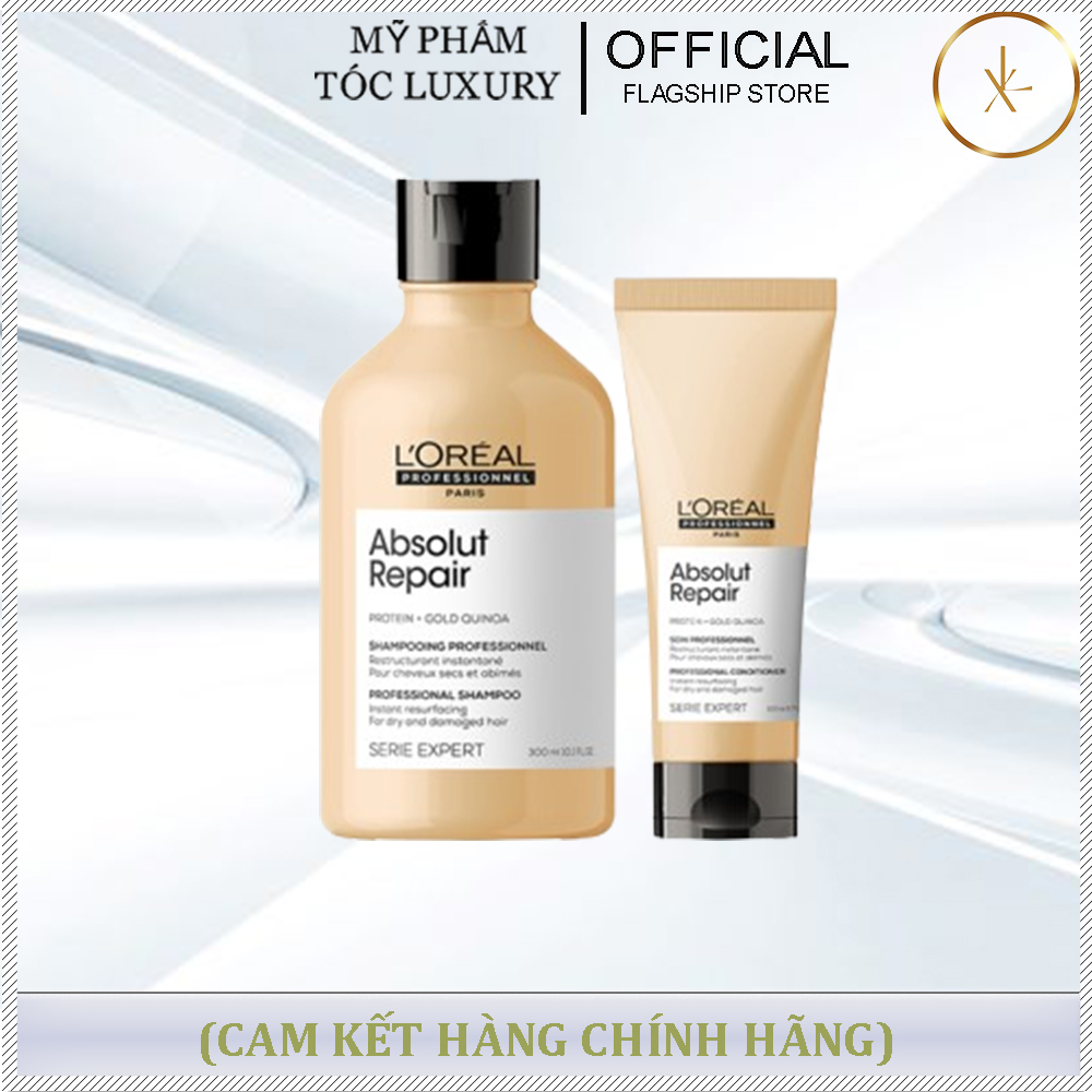 DẦU GỘI XẢ VÀNG LOREAL ABSOLUT REPAIR 300ML-200ML