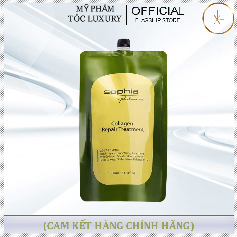 DẦU HẤP PHỤC HỒI SIÊU  MƯỢT SOPHIA COLLAGEN REPAIR TREATMENT 1000ML