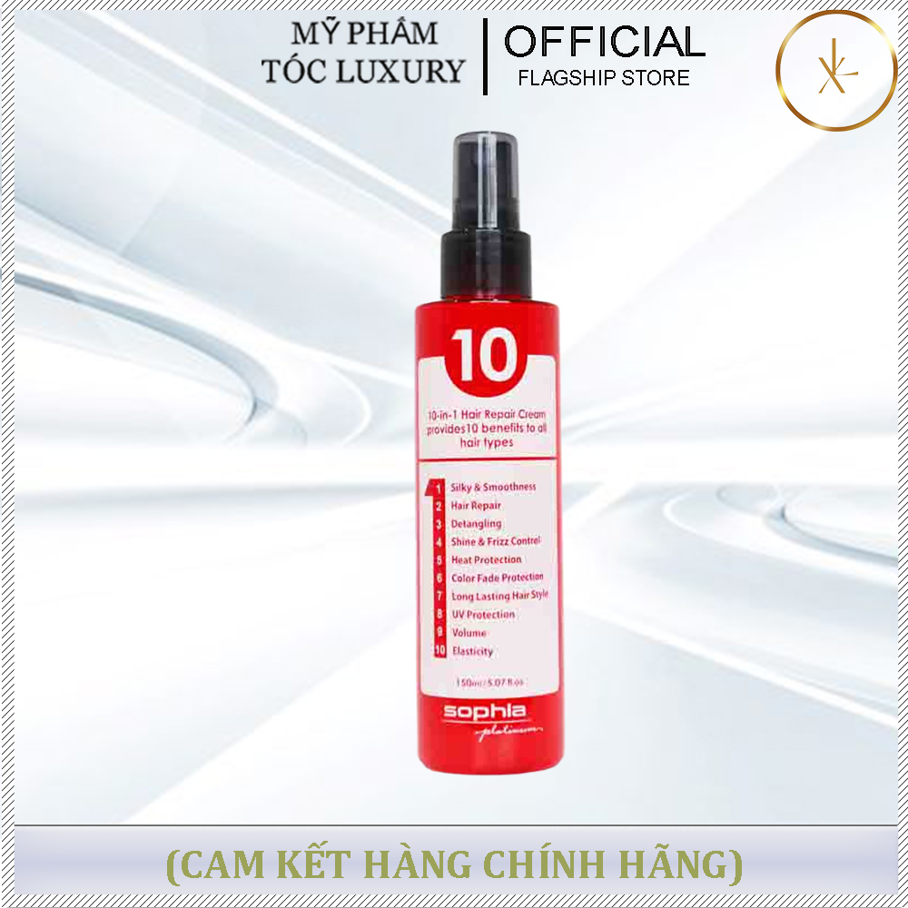 XỊT DƯỠNG PHỤC HỒI TÓC 10 IN 1 SOPHIA PLATINUM 150ML