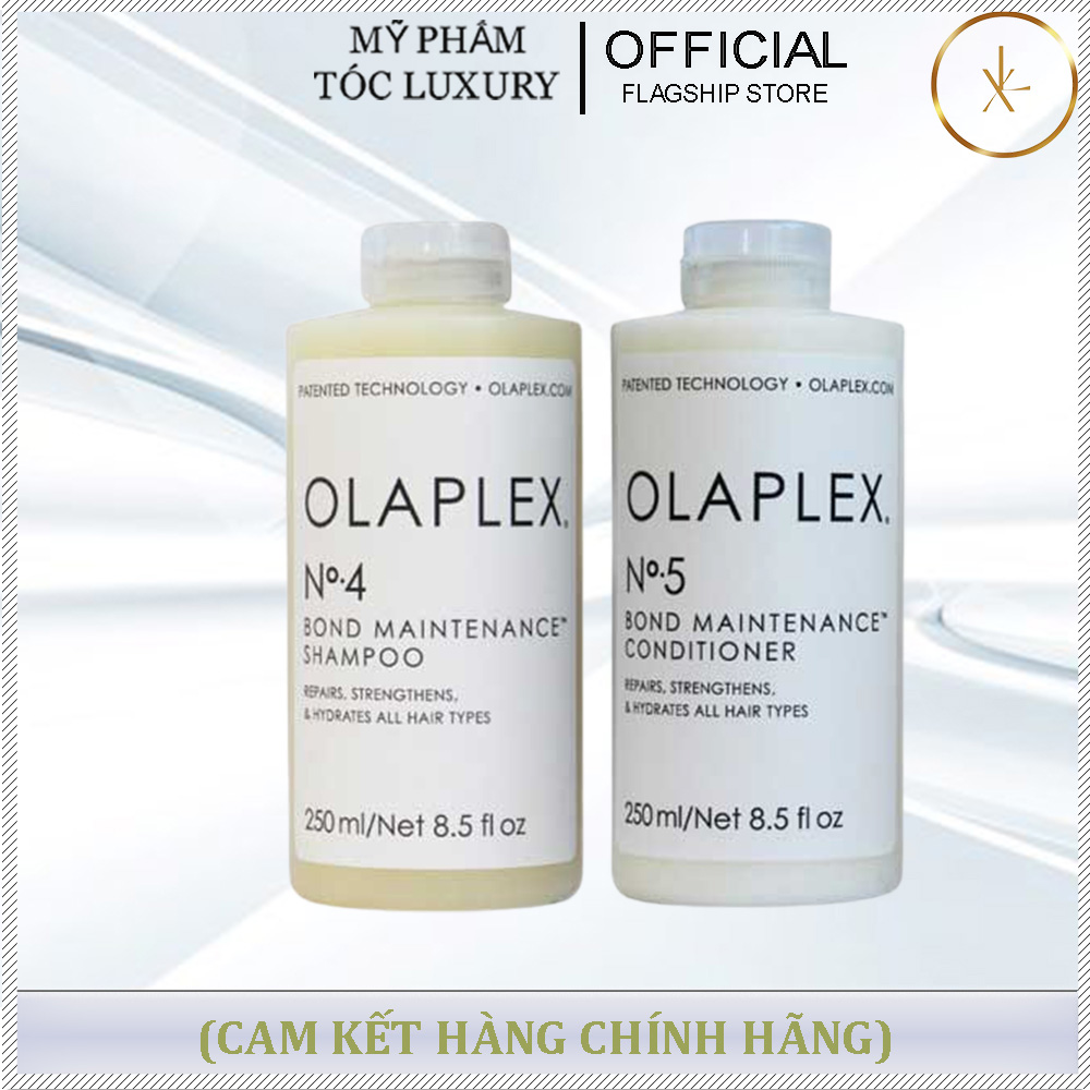 Dầu Gội Xả Olaplex No4 và No5 250ML Phục Hồi Tóc Hư Tổn