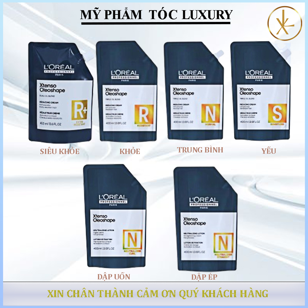 Thuốc Uốn Duỗi Tóc Loreal Oleo Shape Xtenso 400ml