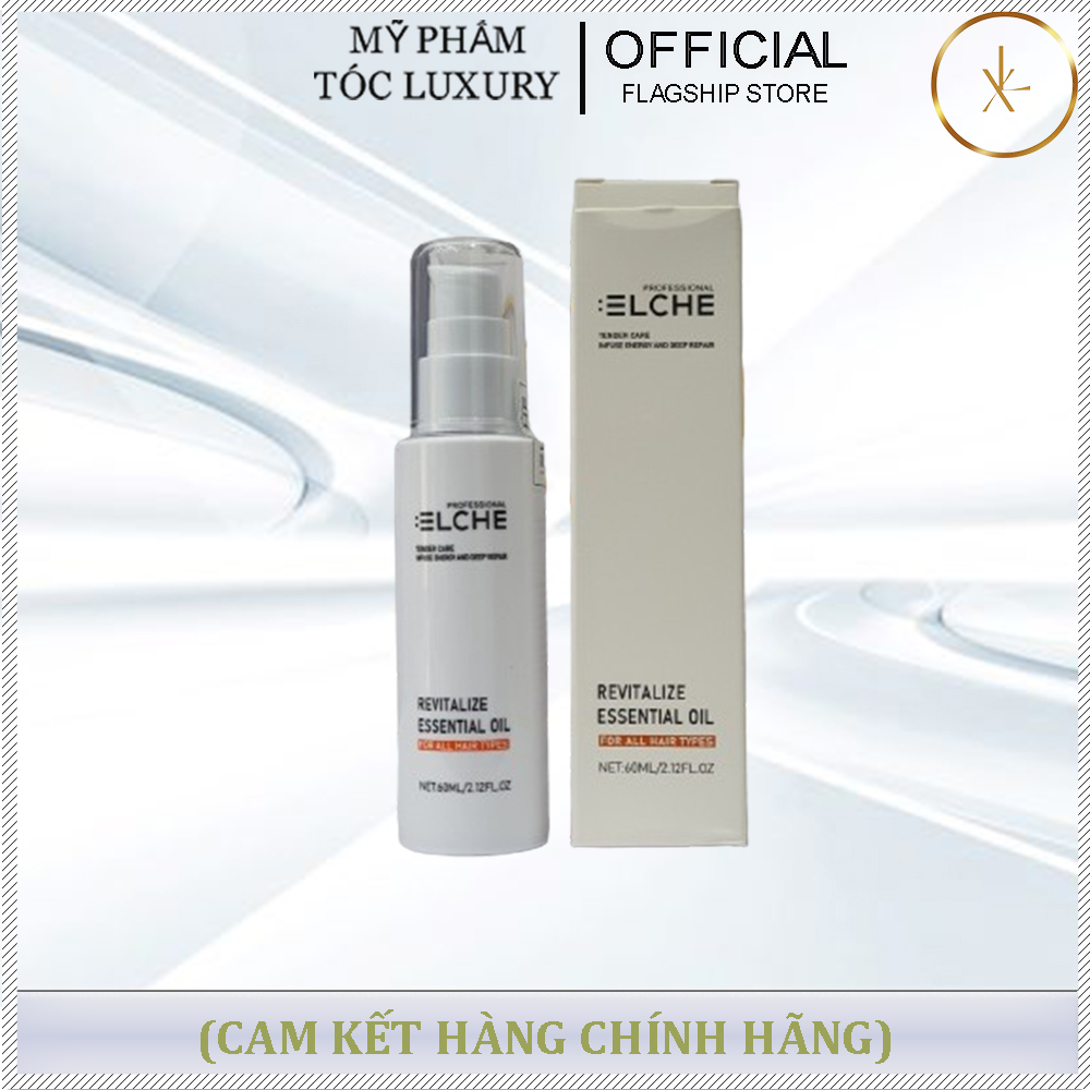 TINH DẦU DƯỠNG BẢO VỆ TÓC TRƯỚC KHI SẤY KERATIN COLLAGEN ELCHE 60ML