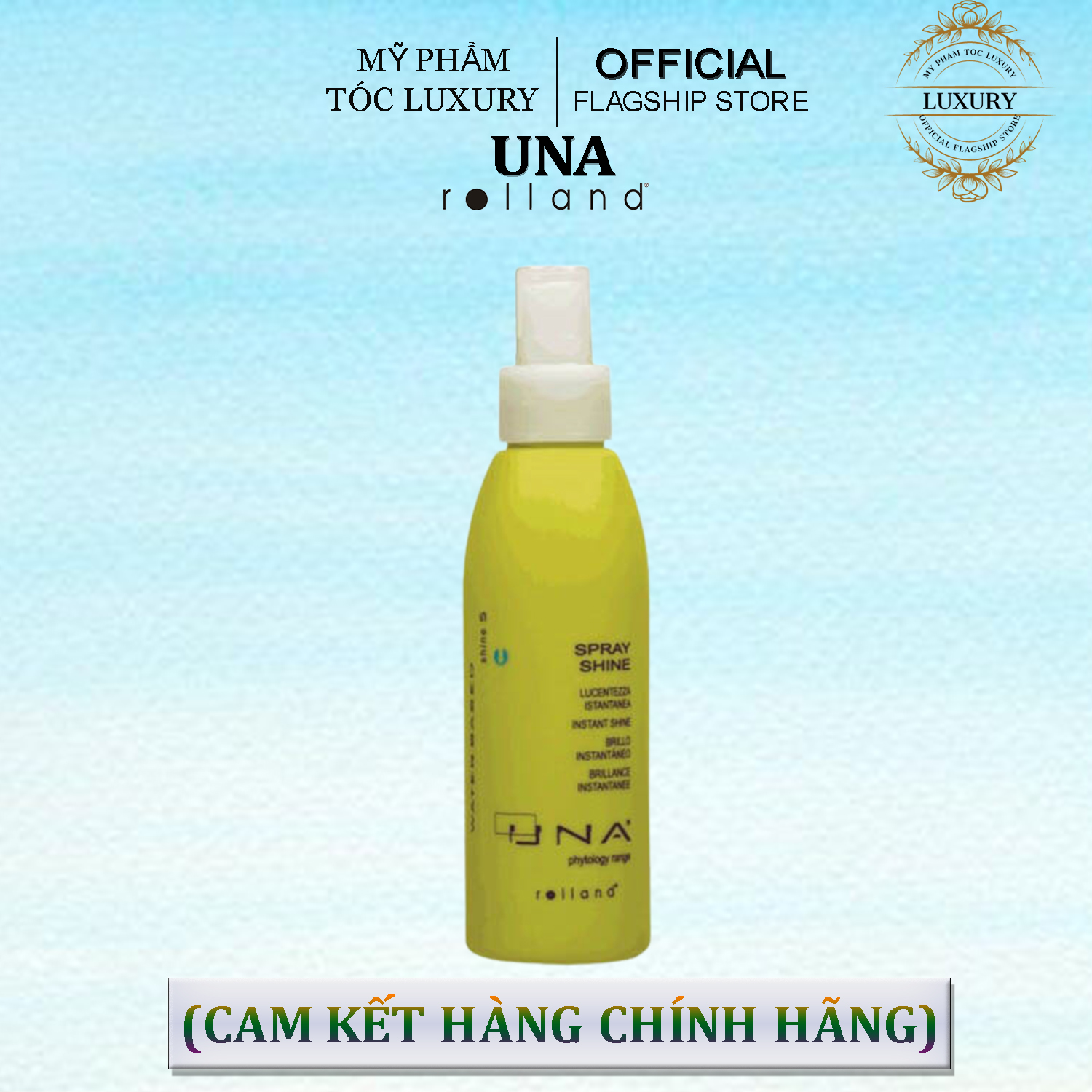 XỊT DƯỠNG LÀM BÓNG TÓC ROLLAND UNA SHINE SPRAY 150ML